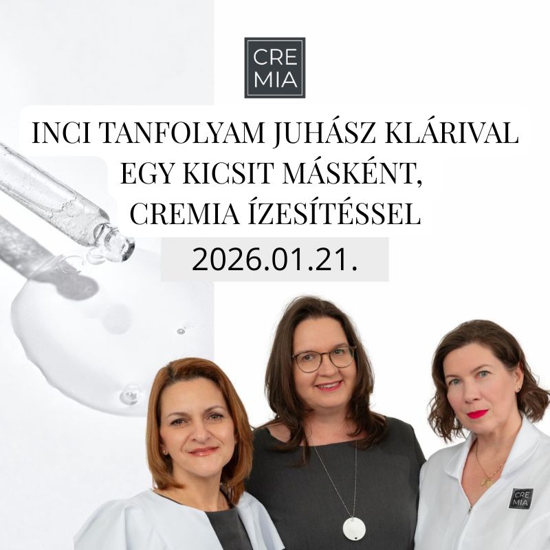 Regisztrációs kártya - INCI tanfolyam Juhász Klárival egy kicsit másként, Cremia ízesítéssel