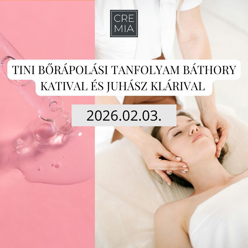 Regisztrációs kártya - Tini bőrápolási tanfolyam Báthory Katival és Juhász Klárival - 2026.02.03.