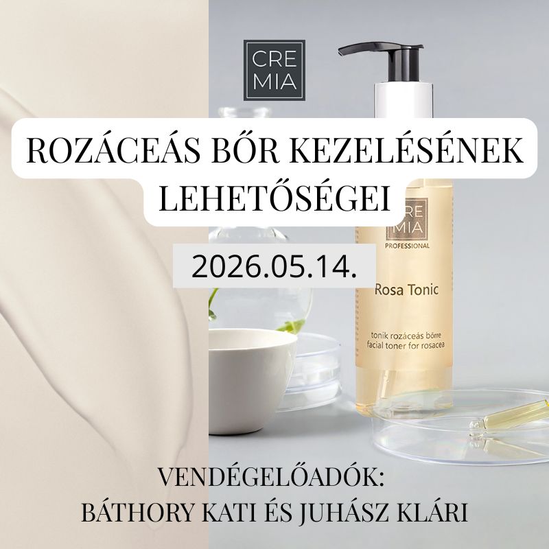 Regisztrációs kártya - Rozáceás bőr kezelésének lehetőségei - 2026.05.14.
